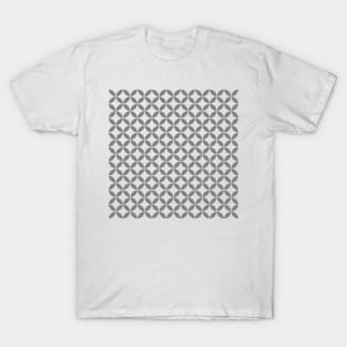 Retro Circles and Diamonds grey 5 T-Shirt